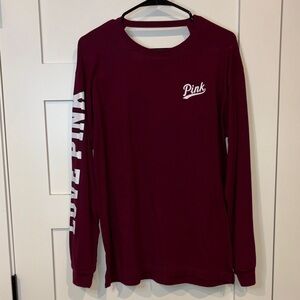 PINK Victoria’s Secret Open Back Long Sleeve Shirt